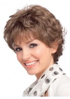 Short Wavy Lightweight Remy Human Hair Wig 