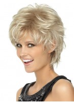 Playful Short Shag Lightweight Spiky Cut Wig 