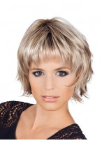 Short Synthetic Layering Fringe Wig 