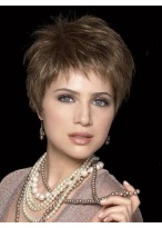 Ultra-light Short Wispy Synthetic Wig with Layering Style 