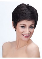 Timeless Boy Cut Natural Black Short Wig 