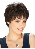 Chic Capless Short Straight Human Hair Wig 
