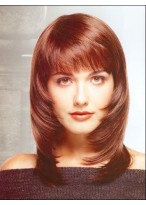Synthetic Layers Straight Medium Wig 