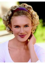 Slft Curly Synthetic Headbands Wig 