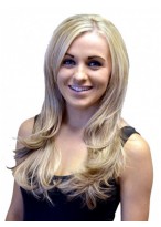 Long Synthetic 3/4 wig with Layered Style 