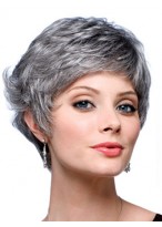 Graduated Back Grey Wig 