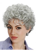 Classic Sstyle With Soft Waves Grey Wig 