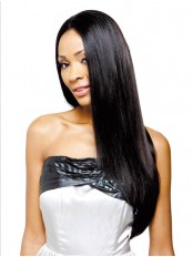Shimmering Long African American Synthetic Wigs
