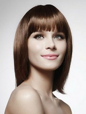 100% Human Hair Capless Medium Wig