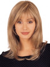 Mid Length 100% Hand-tied Lace Front Wig