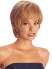 Classic Shag Layered Sides Human Hair Wig