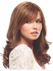 100% Human Hair Lace Front Long Wig