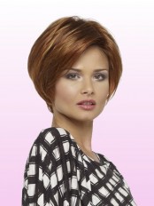 8" Straight Lace Front Human Hair Wig