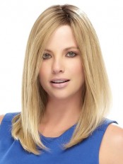 16" Straight Lace Front Remy Human Hair Wig