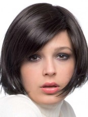 8" Bob Style Lace Front Human Hair Wig