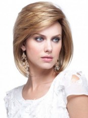 Short Straight Pretty Human Hair Bob Wig