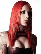 Glamour Real Long Layered Straight Lace Front Wigs 100% Remy Human Hair about 18 Inches