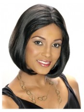 Lace Front Silky Straight Synthetic Wig
