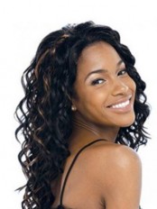 Long Curly Lace Front Human Hair Wig