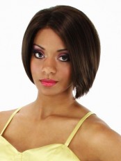 Smooth Straight Short Bob Style Synthetic Wig