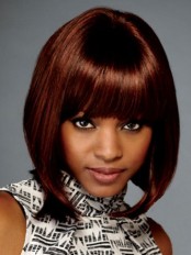 Blunt Cut Lace Front Synthetic Wig