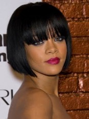 European Style Short Straight Black African American Wigs for Women