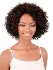 Concise Short Curly No Bang African American Lace Wigs for Women