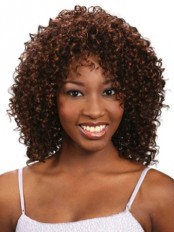 Fantastic Medium Curly African American Wigs for Women 12 Inch
