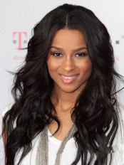 Stylish Long Wavy Black African American Lace Wigs