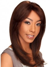 Best Medium Straight Side Bang African American Lace Wigs for Women