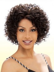 Cheap Short Curly African American Lace Wigs for Women 8 Inch 