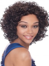 Dynamic Short Curly African American Lace Wigs for Women 10 Inch