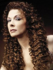 New Fashion Long Curly Brown No Bang African American Lace Wigs
