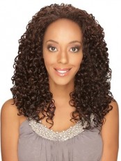 Glamorous Curly No Bang African American Lace Wigs for Women
