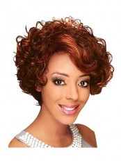 2013 Fashion Trend Short Curly African American Lace Wigs for Women 10 Inch