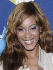 Sparkle Long Wavy Brown African American Lace Wigs