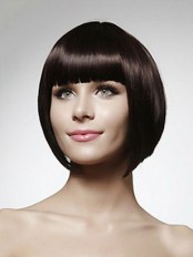 Straight Short Bob Synthetic Capless Wig