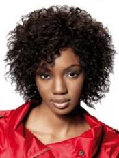 Short Curly Capless Synthetic Wig
