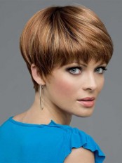 Modern Short Straight Lace Front Synthetic Wig