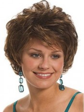 Short Curly Capless Synthetic Wig
