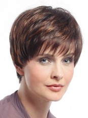 Short Straight Capless Synthetic Wig