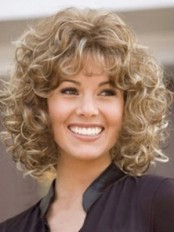 Sexy Medium Curly Synthetic Hair Wig
