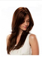 18" Human Hair Straight Full Lace Wig