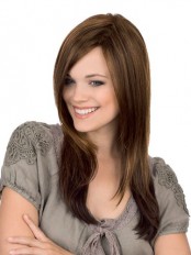 100% Human Hair Full Lace Long Straight Wig