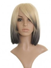 12" Drew Barrymore Straight Synthetic Grey Wig