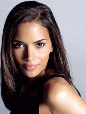 14" Halle Berry Remy Human Hair Straight Wig