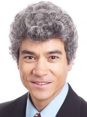 6" Curly Capless Synthetic Mens Wig