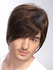 100% Remy Human Hair Full Lace Mens Wig