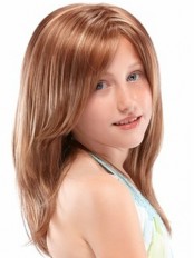 Double-layered Full Lace Girl's Wig