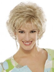 Capless Layers Curl Short Wigs
